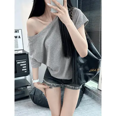 Women Loose Sleeveless White Cotton T-Shirt Summer — feature 18