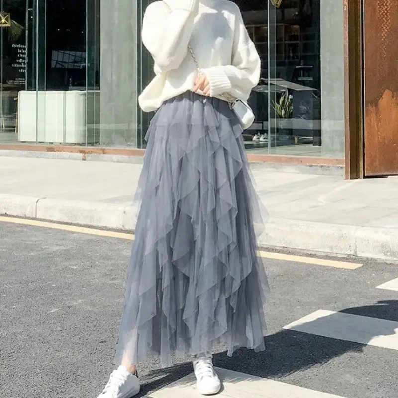 Elegant Mesh Tassel Skirt for Women 2022 - Image 6