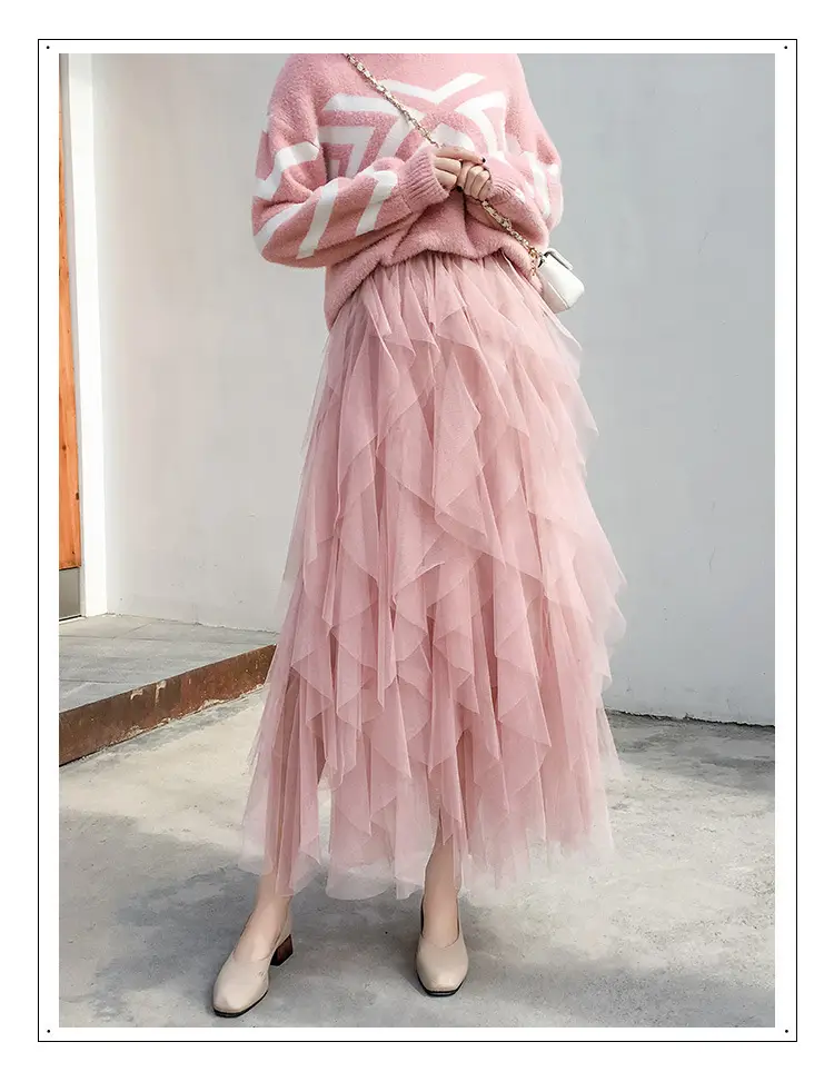 Elegant Mesh Tassel Skirt for Women 2022 — feature 11