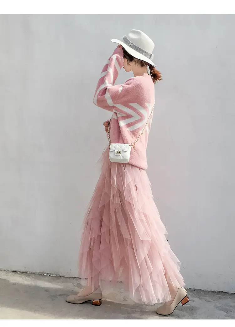 Elegant Mesh Tassel Skirt for Women 2022 — feature 12