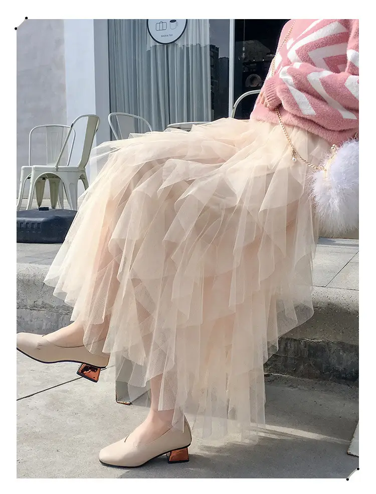 Elegant Mesh Tassel Skirt for Women 2022 — feature 15