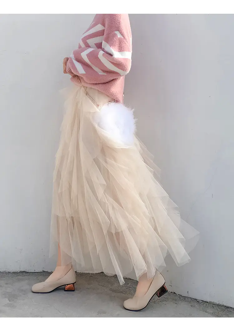Elegant Mesh Tassel Skirt for Women 2022 — feature 16