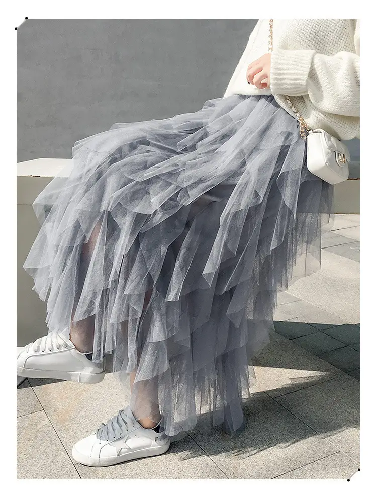 Elegant Mesh Tassel Skirt for Women 2022 — feature 20
