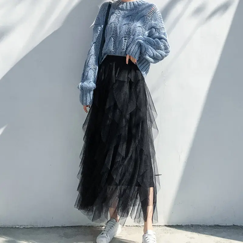 Elegant Mesh Tassel Skirt for Women 2022 - Image 2