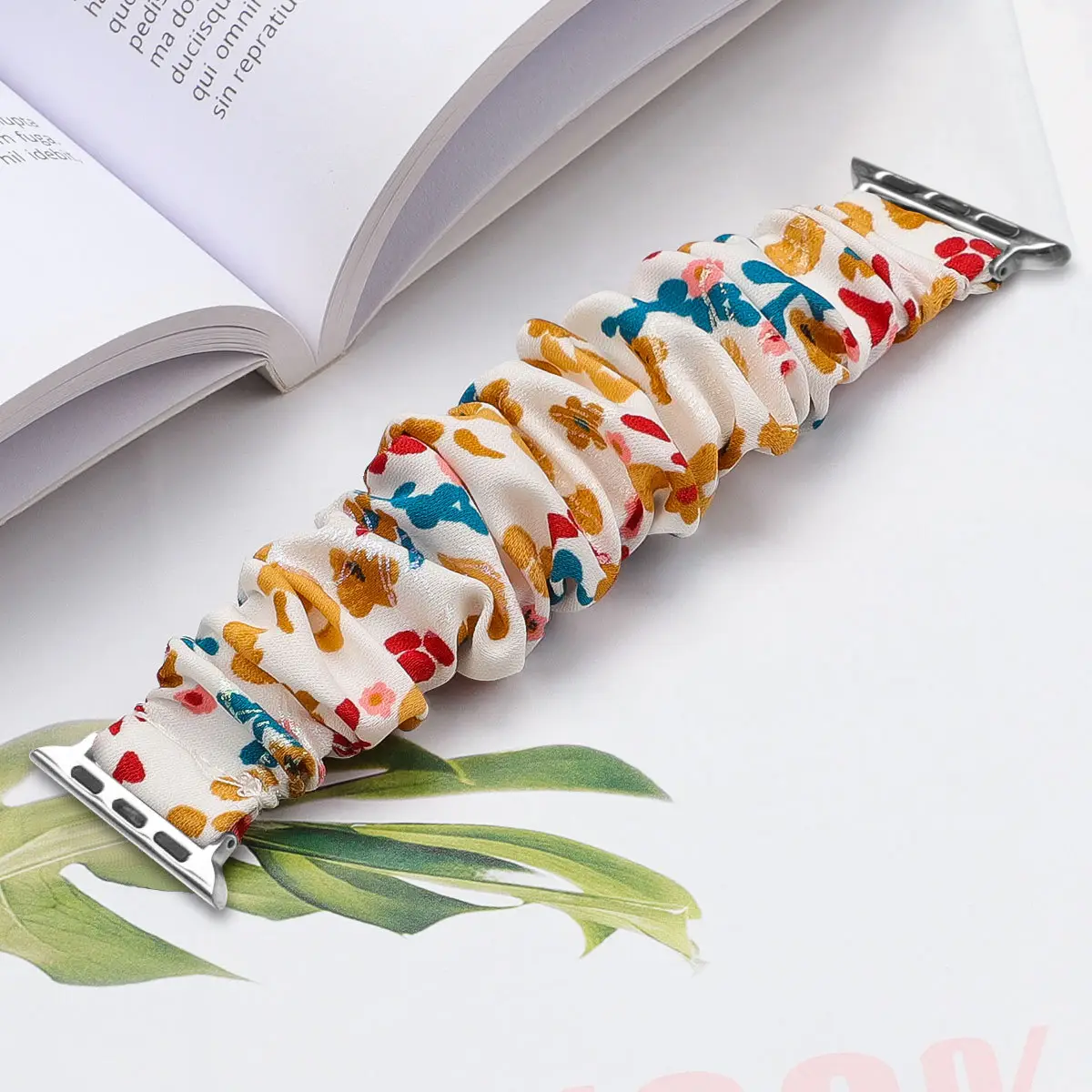 Apple Watch with Leopard Print Strap Large