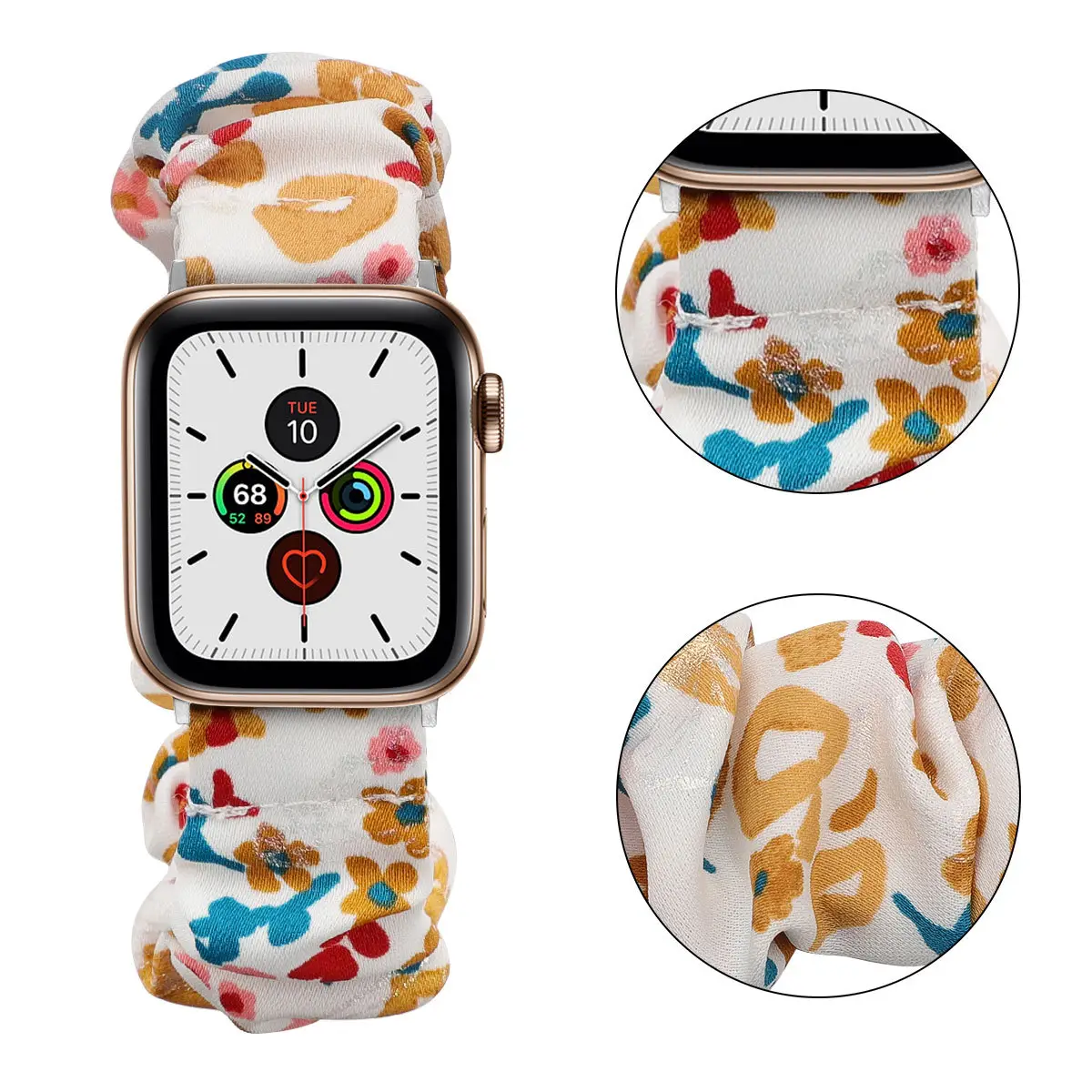 Apple Watch with Leopard Print Strap Large