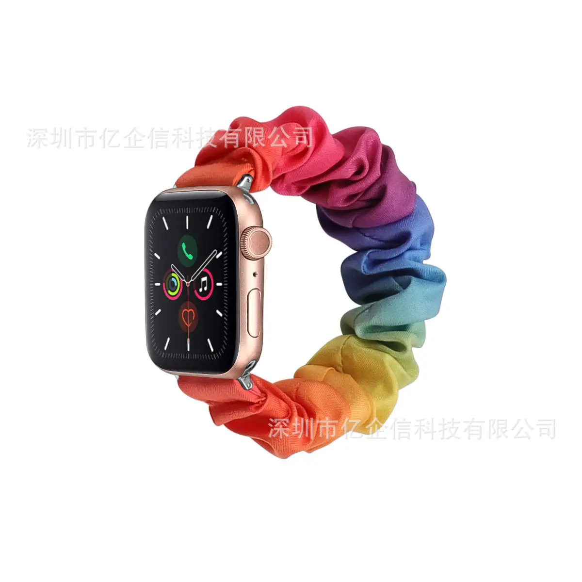 Apple Watch with Leopard Print Strap Large
