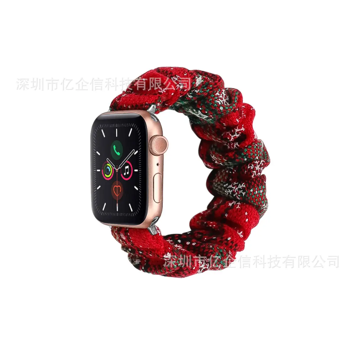 Apple Watch with Leopard Print Strap Large