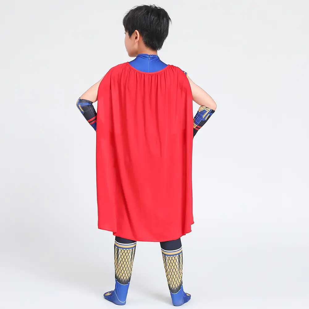 Kids Thor Cosplay Suit Blue Red Gold 4 Love Thunder Sol - Image 3
