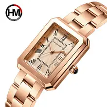 Retro Square Watch Women's Rose Gold Metallate — feature 25