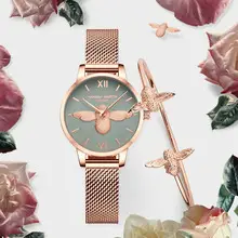 Retro Square Watch Women's Rose Gold Metallate — feature 7