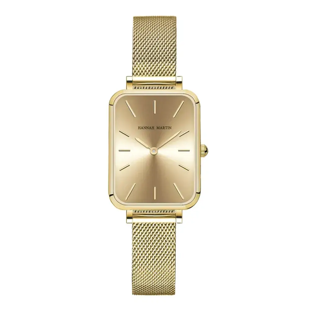 Retro Square Watch Women's Rose Gold Metallate - Image 6