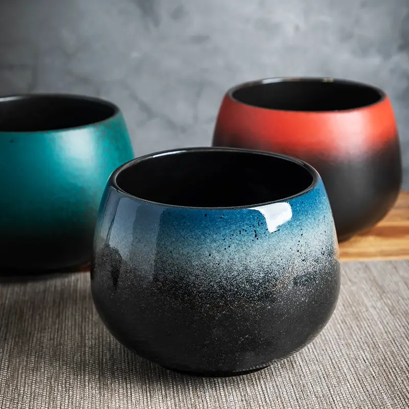 Blue Gradient Ceramic Tea Basin 1000ml - Image 13