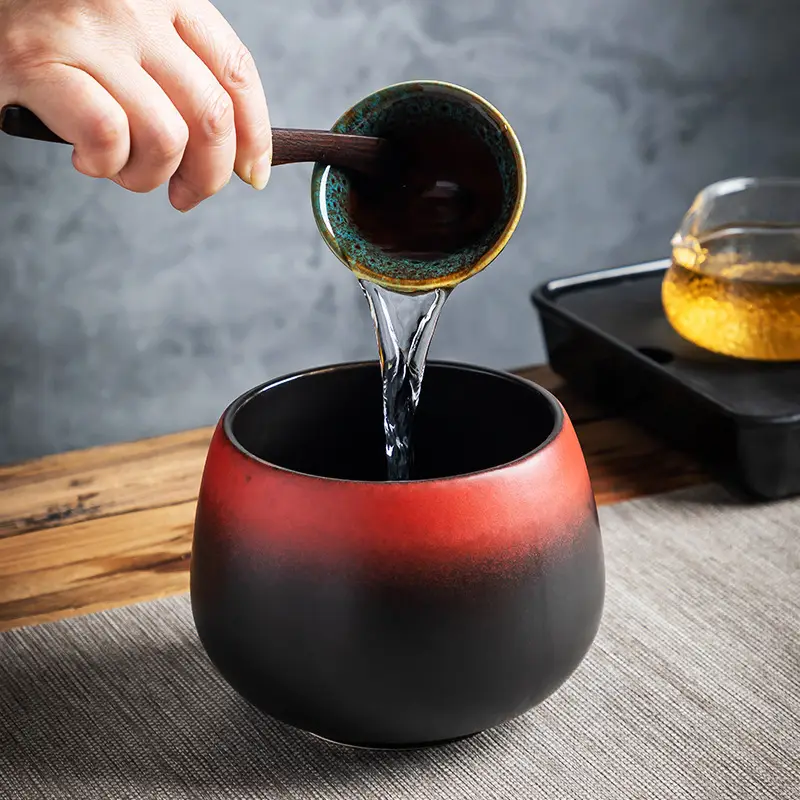 Blue Gradient Ceramic Tea Basin 1000ml - Image 14