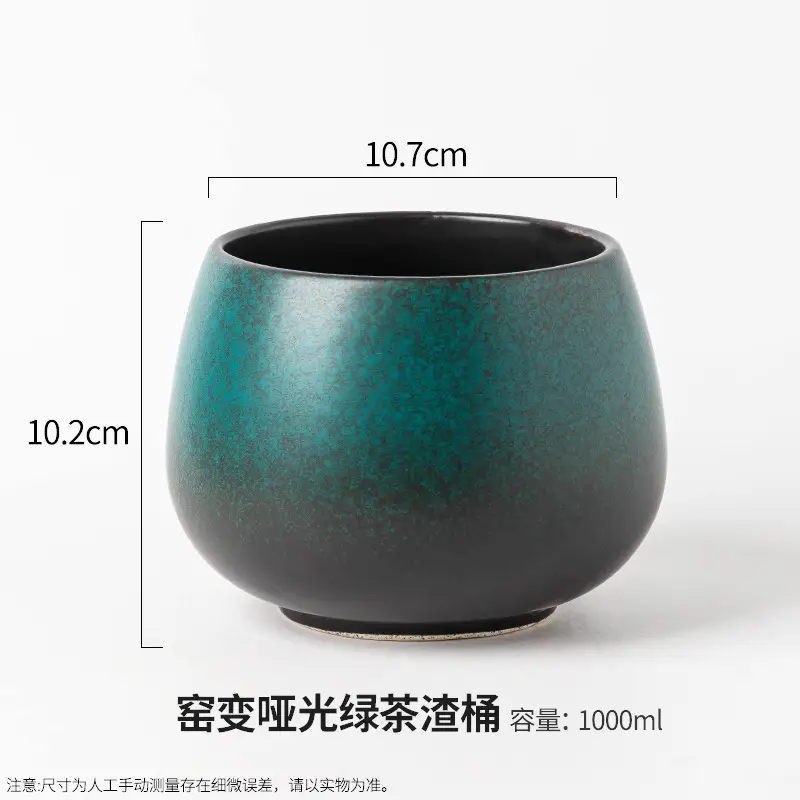 Blue Gradient Ceramic Tea Basin 1000ml - Image 2