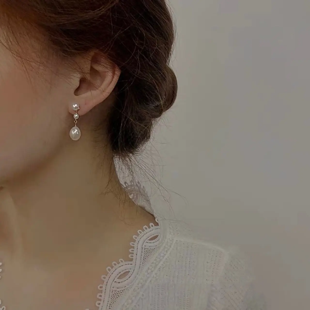 Natural Pearl Earrings for Women Elegant Retro 2024 - Image 4