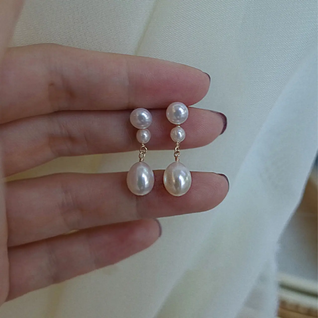 Natural Pearl Earrings for Women Elegant Retro 2024 - Image 6