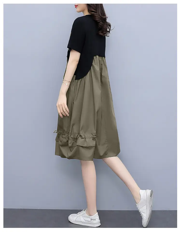 Green A-Line Suspender Skirt Set for Women — feature 26