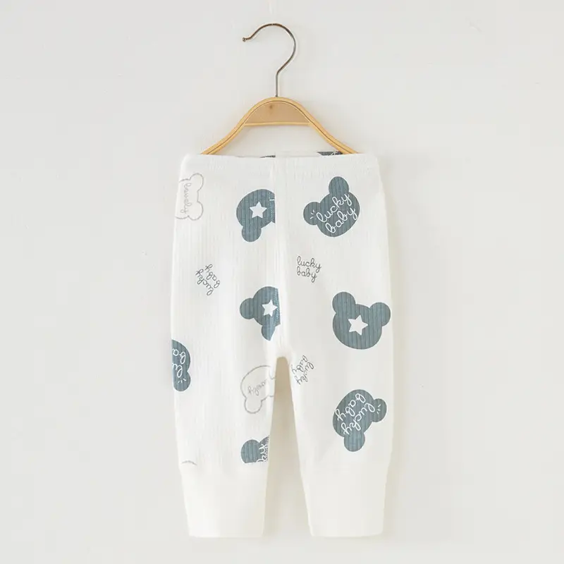 Baby Cotton Pants White Long Leg Warmers 10cm - Image 5