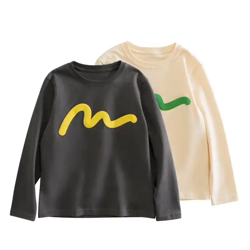 Children Long Sleeve T-Shirt Grey Joker Base Large - Image 3