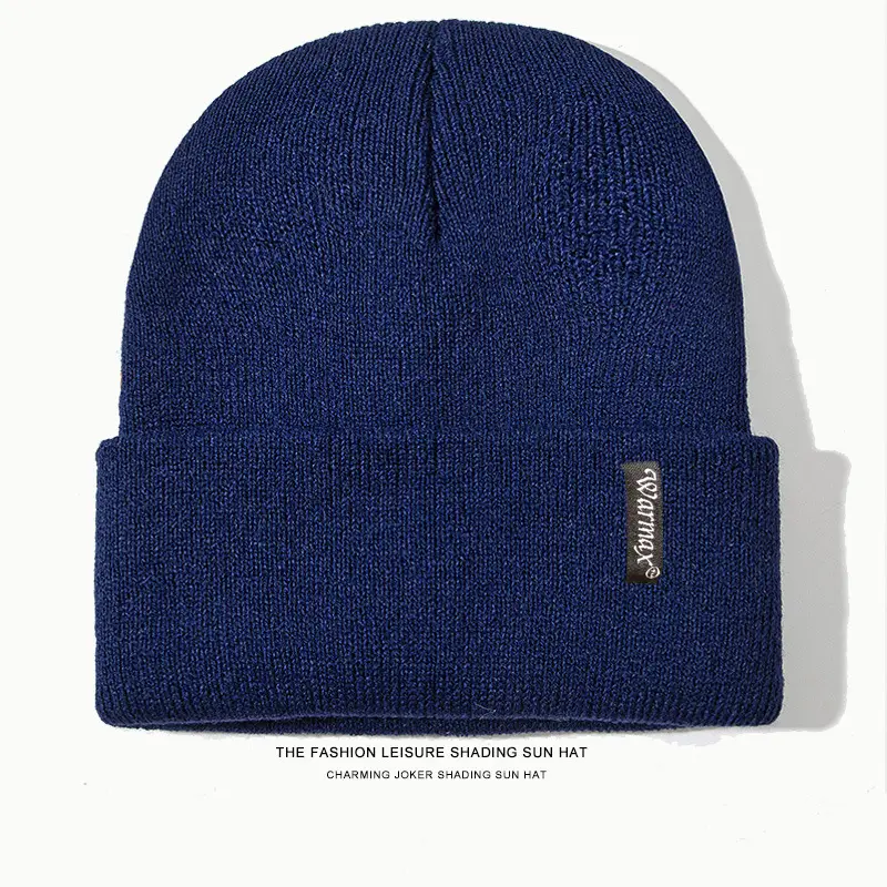 Kids Wool Beanie Cap Grey Winter Warm - Image 3