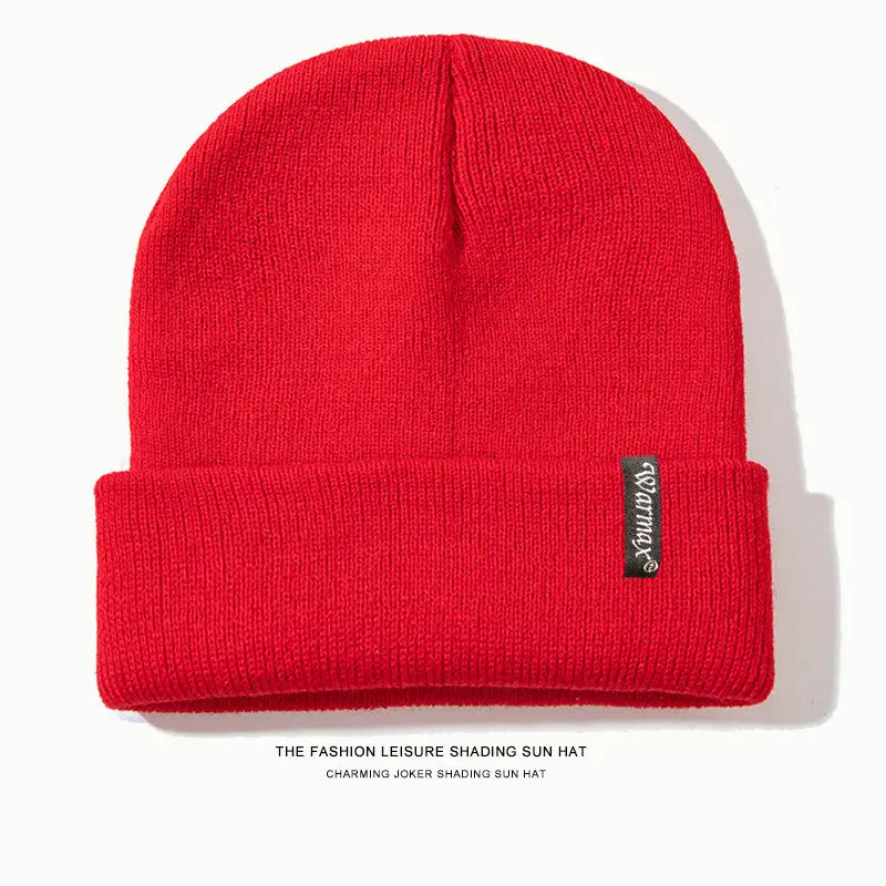 Kids Wool Beanie Cap Grey Winter Warm - Image 4