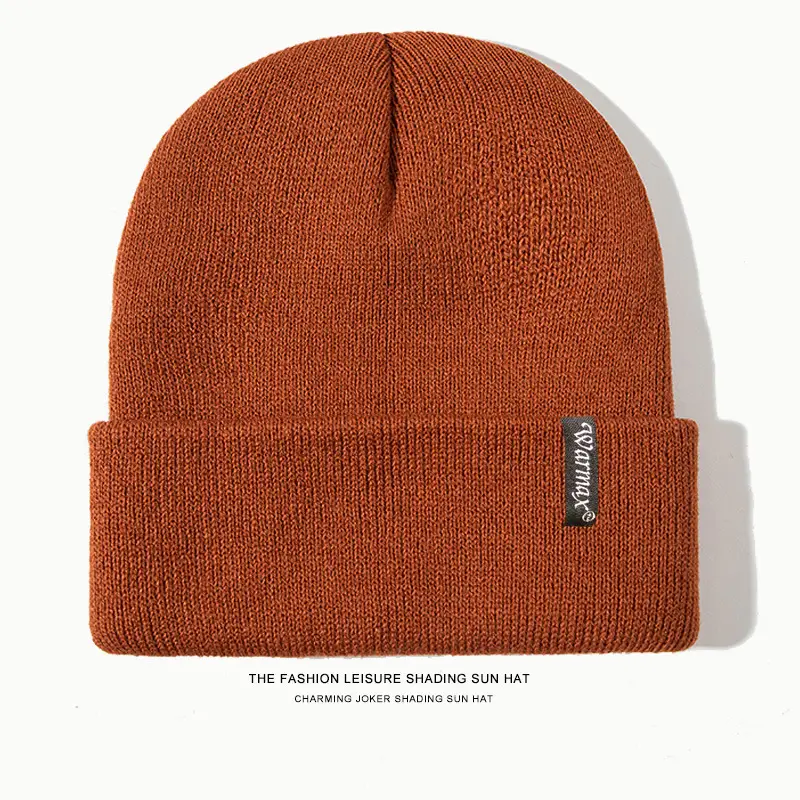 Kids Wool Beanie Cap Grey Winter Warm - Image 5