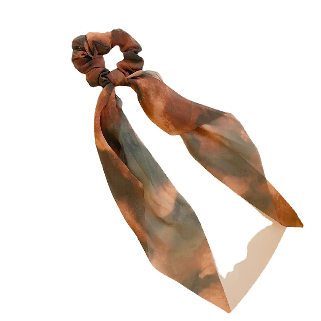 Summer Hair Tie Bow with Silk Ribbon - Image 8