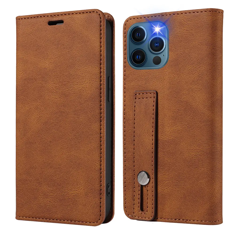 Flip Leather Phone Case for iPhone 12 Pro Max