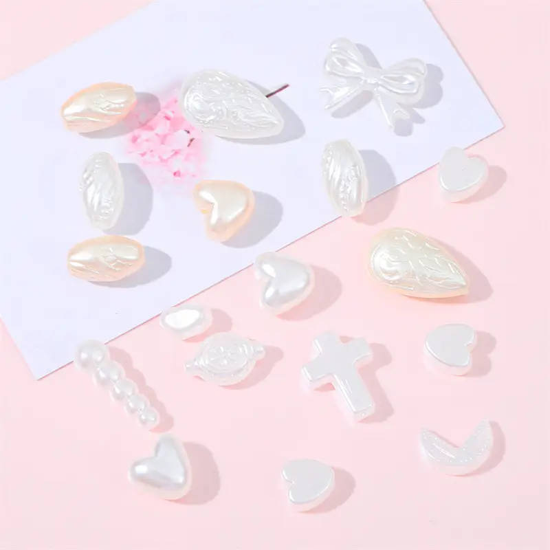 Heart Shaped ABS Imitation Pearls Jewelry Accessories - Image 14