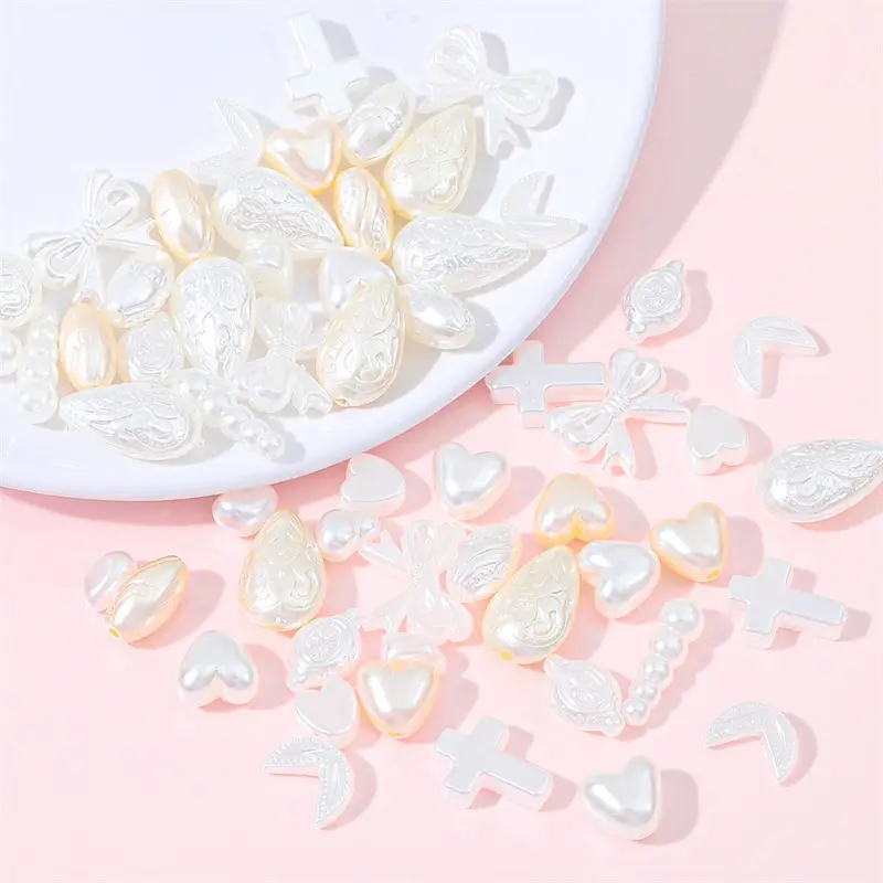 Heart Shaped ABS Imitation Pearls Jewelry Accessories - Image 15