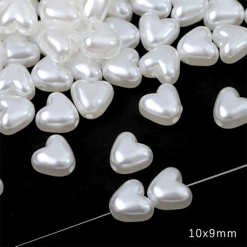 Heart Shaped ABS Imitation Pearls Jewelry Accessories - Image 2