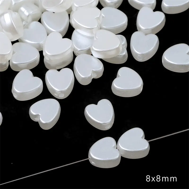 Heart Shaped ABS Imitation Pearls Jewelry Accessories - Image 6