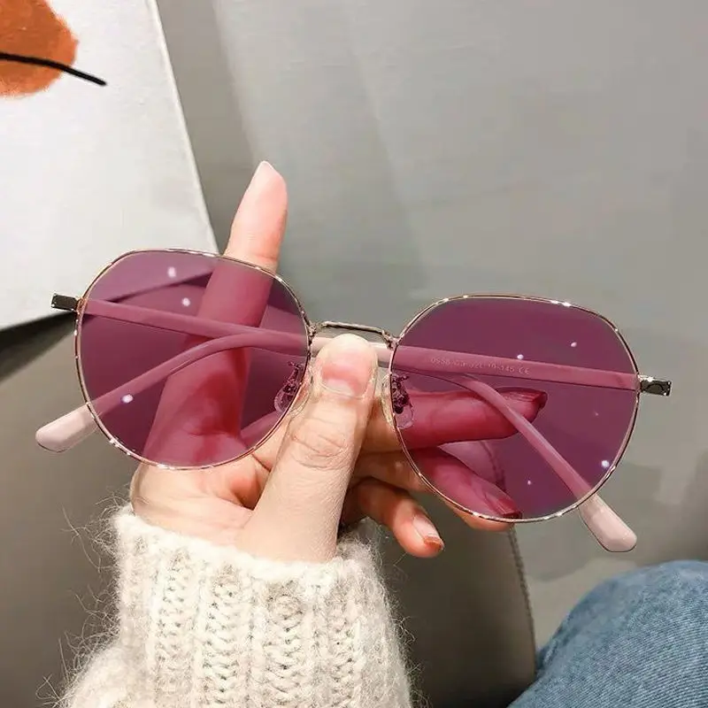 Women Korean Style Color-changing Sunglasses Anti-blue High-definition - Image 7