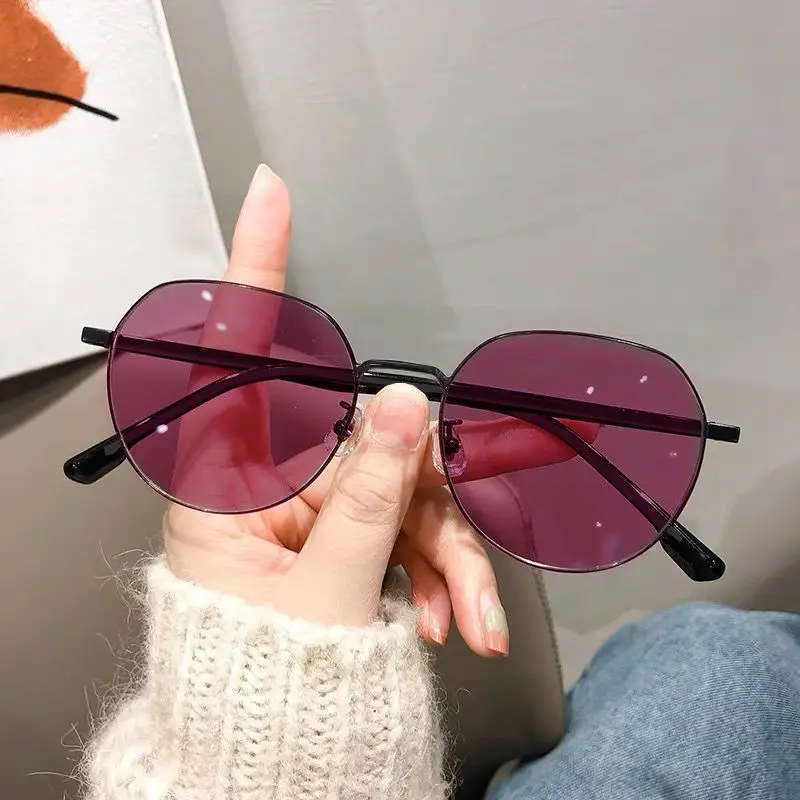 Women Korean Style Color-changing Sunglasses Anti-blue High-definition - Image 8