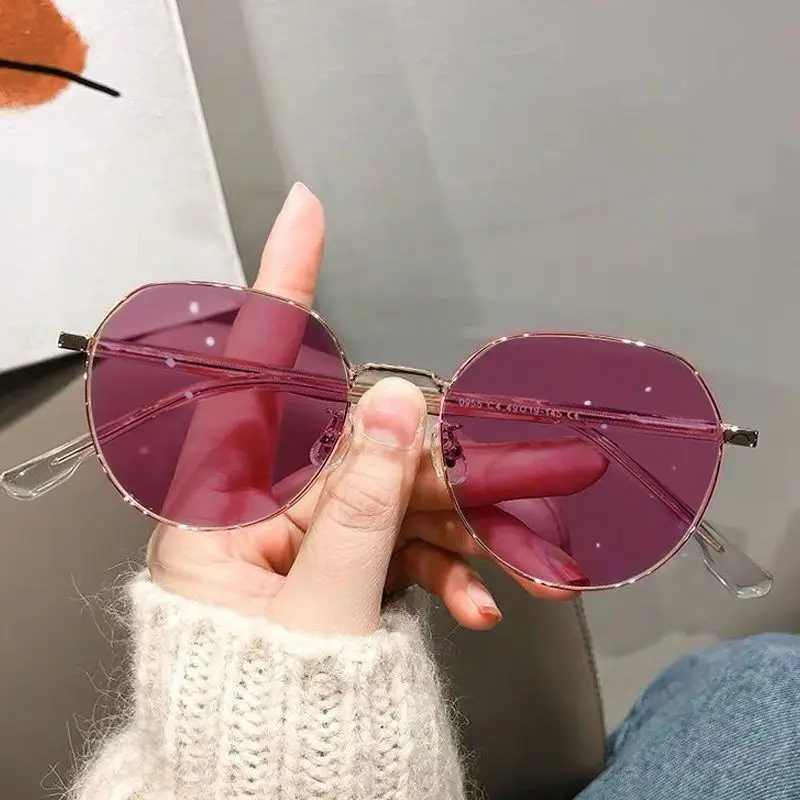 Women Korean Style Color-changing Sunglasses Anti-blue High-definition - Image 9