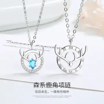 Lucky Couple Necklace Ginkgo Leaf White Mother-of-Pearl Pendant — feature 8