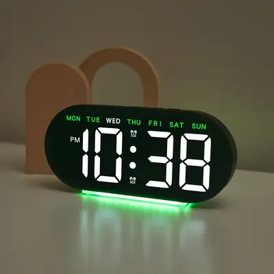 Digital Alarm Clock with Rainbow Design 0725 — feature 10