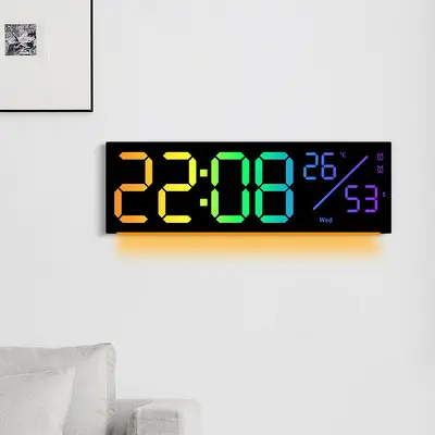 Digital Alarm Clock with Rainbow Design 0725 — feature 14