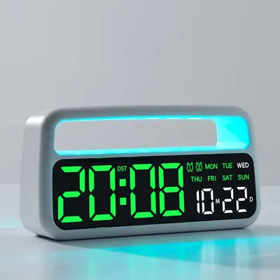 Digital Alarm Clock with Rainbow Design 0725 — feature 8