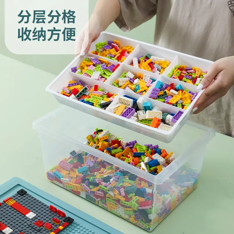 Lego Storage Box Yellow 45 Degree - Image 11