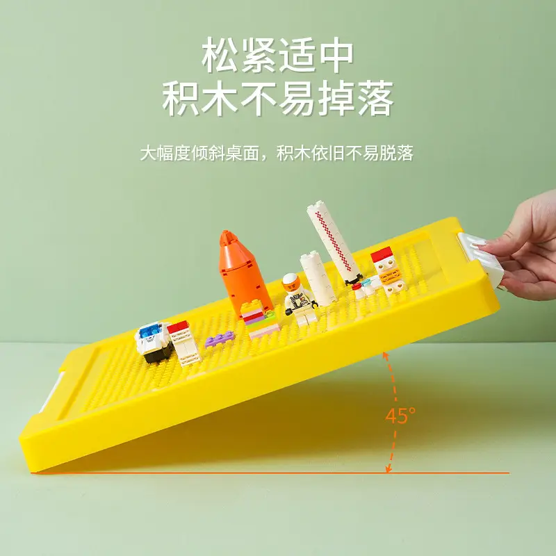 Lego Storage Box Yellow 45 Degree - Image 12