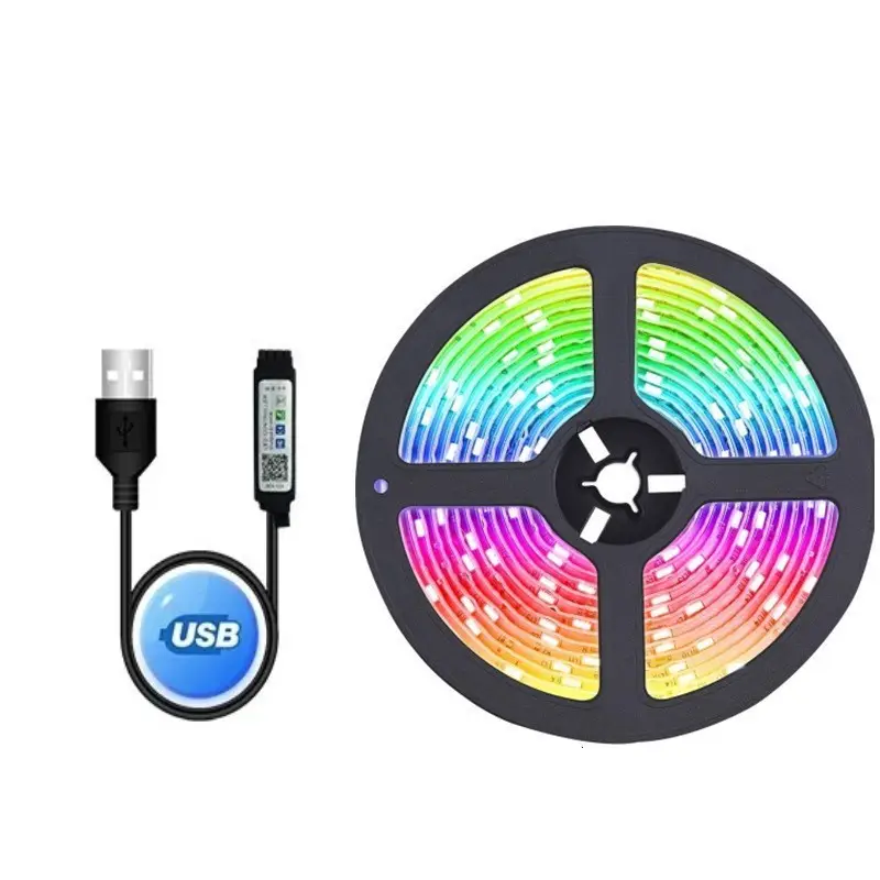 5V Waterproof RGB Dimming LED Strip with Remote Control - Image 3