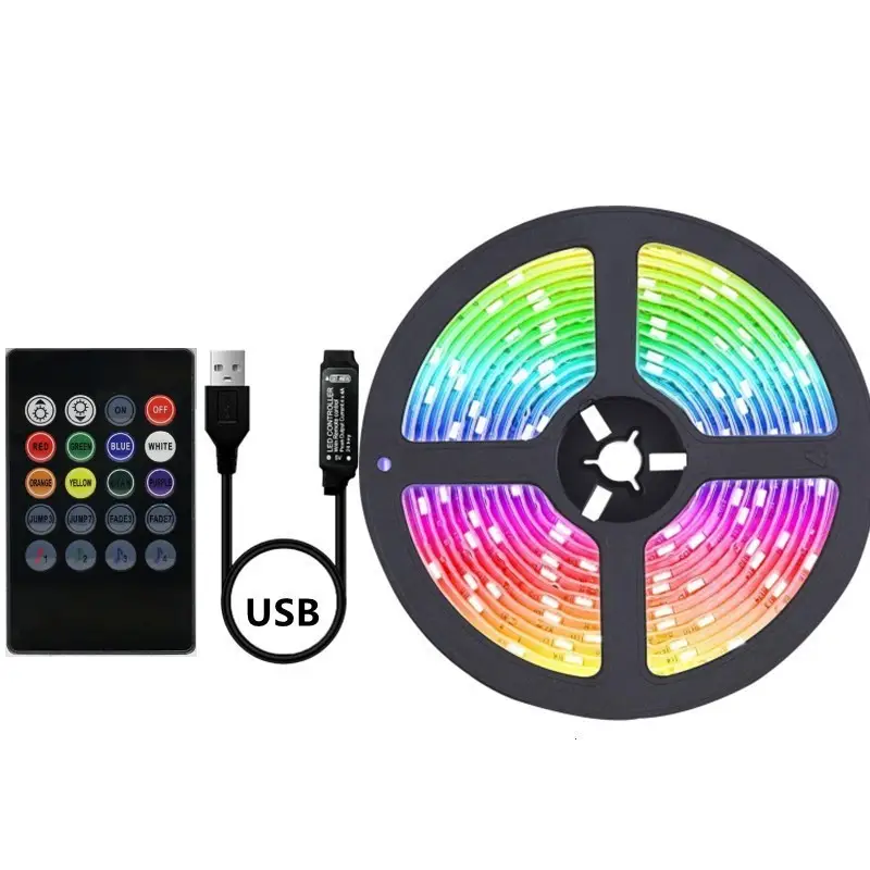 5V Waterproof RGB Dimming LED Strip with Remote Control - Image 7