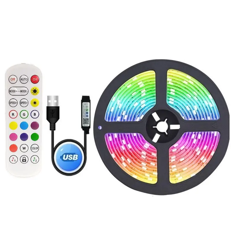 5V Waterproof RGB Dimming LED Strip with Remote Control - Image 8