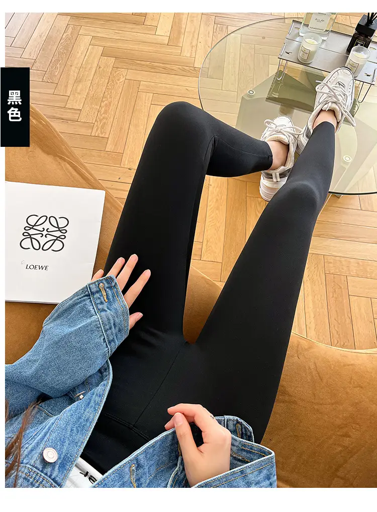 Women Thin Summer Leggings Eight Point High Waist — feature 27