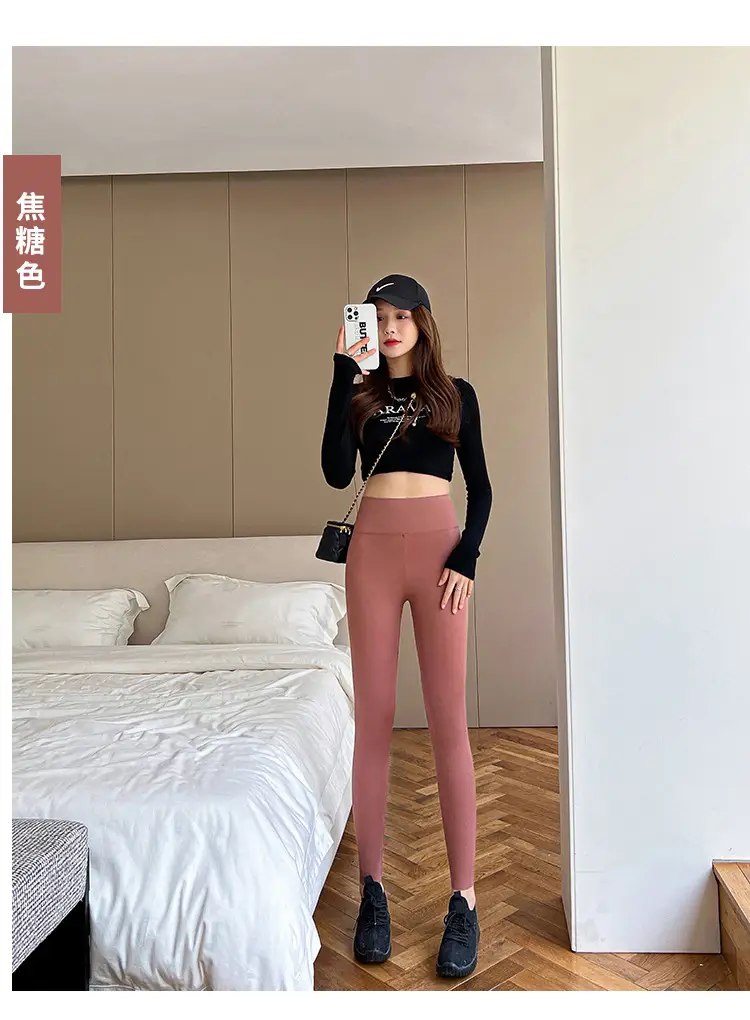 Women Thin Summer Leggings Eight Point High Waist — feature 29