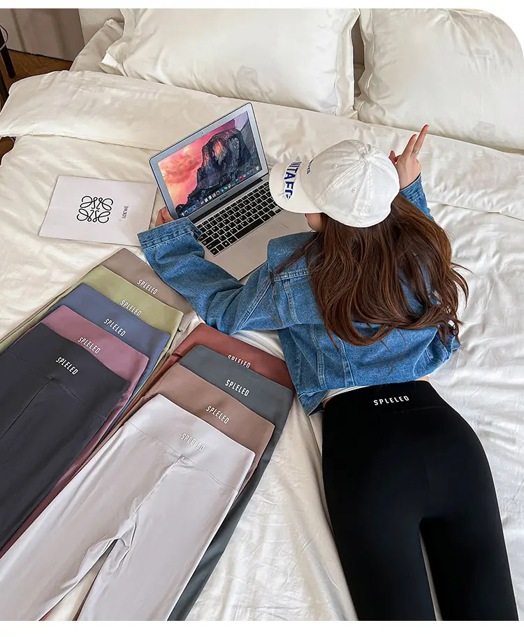 Women Thin Summer Leggings Eight Point High Waist — feature 9