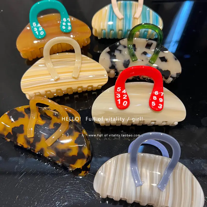 Leopard Print Shark Clip Hairpin for Women — feature 13