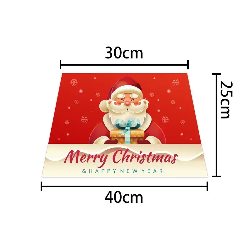 2023 Red Christmas Tree Bottom Decor with "Merry Christmas" Design - Image 9